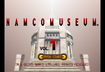 Namco Museum Vol. 1 Title Screen